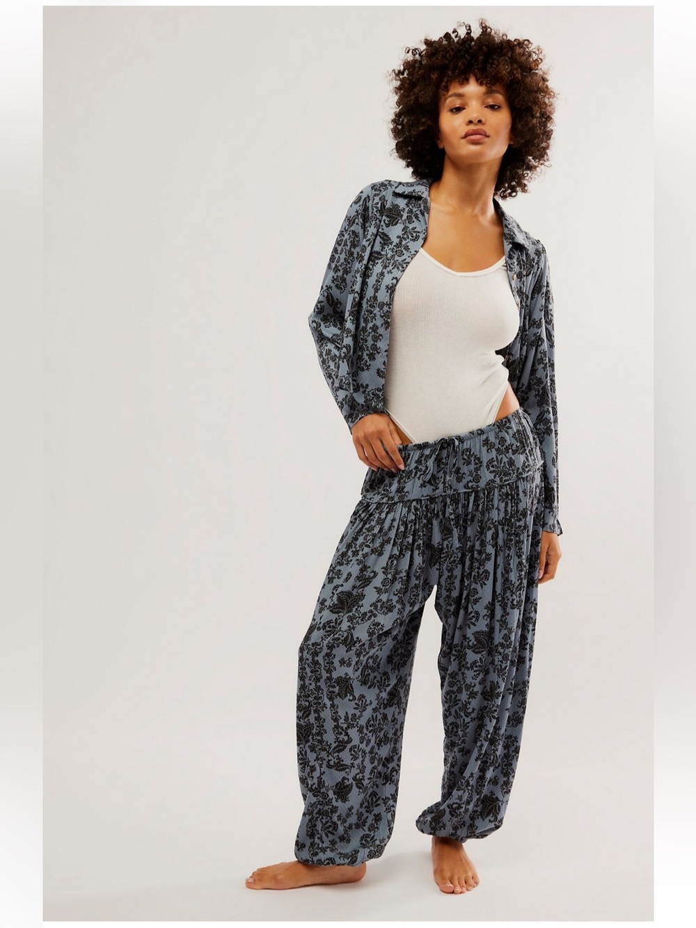 Free People steady love PJ set - Balsam Combo